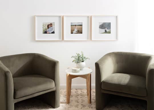 Kate and Laurel Gibson 16" x 16" Photo Frames 8" x 8" with Mat
